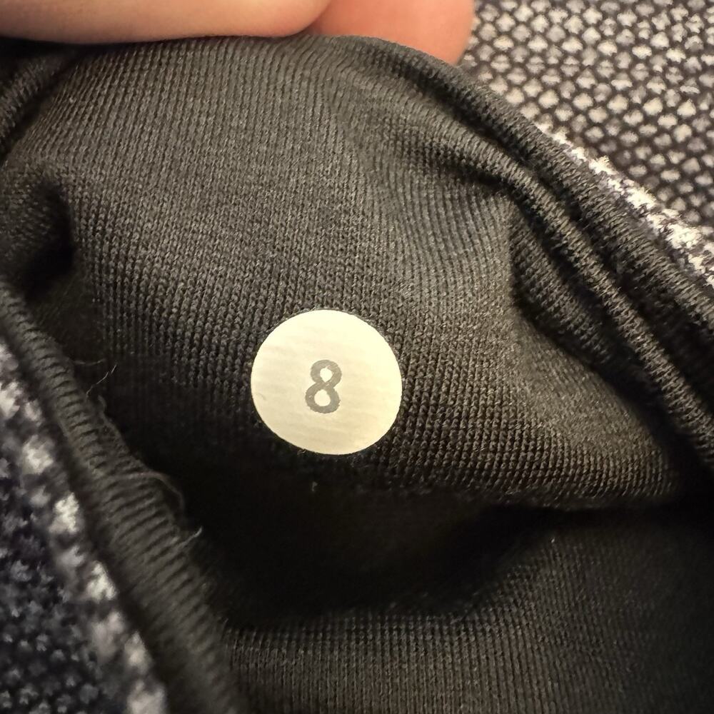 Lululemon Size 8 Wunder Under Crop 21" High Rise Leggings Luon Jacquard Textured - Picture 3 of 5